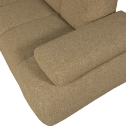 Mojo hoekbank rechts boucle geel/bruin melange