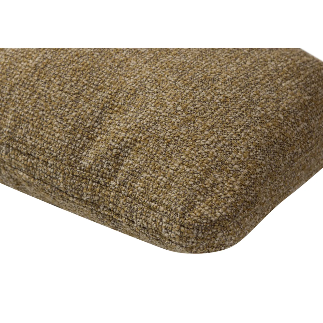 Mojo kussen boucle geel/bruin melange