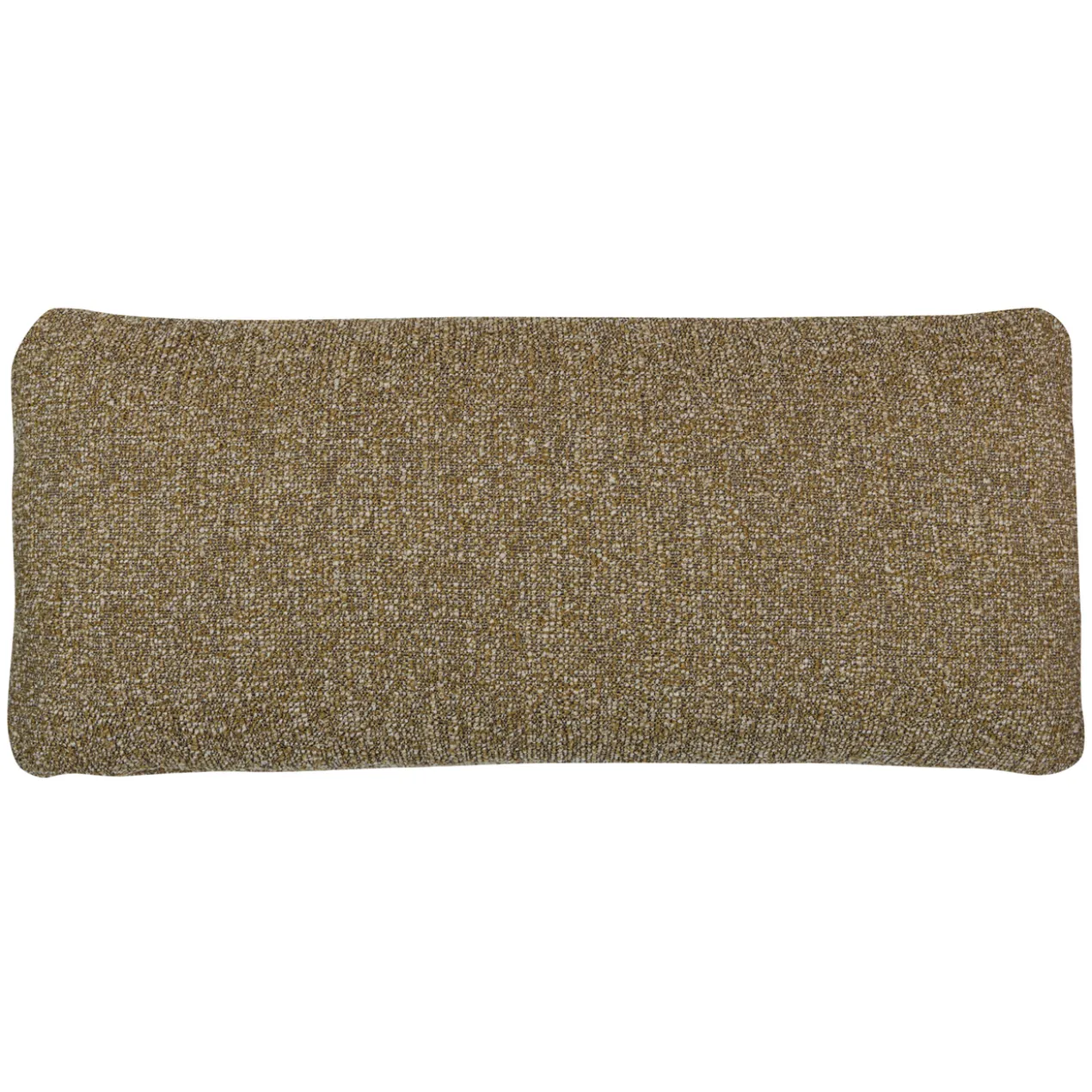 Mojo kussen boucle geel/bruin melange