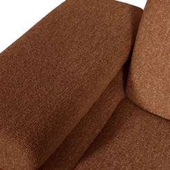Mojo 1-zits element arm links boucle roestbruin melange