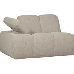 Mojo 1-zits element arm links boucle beige melange