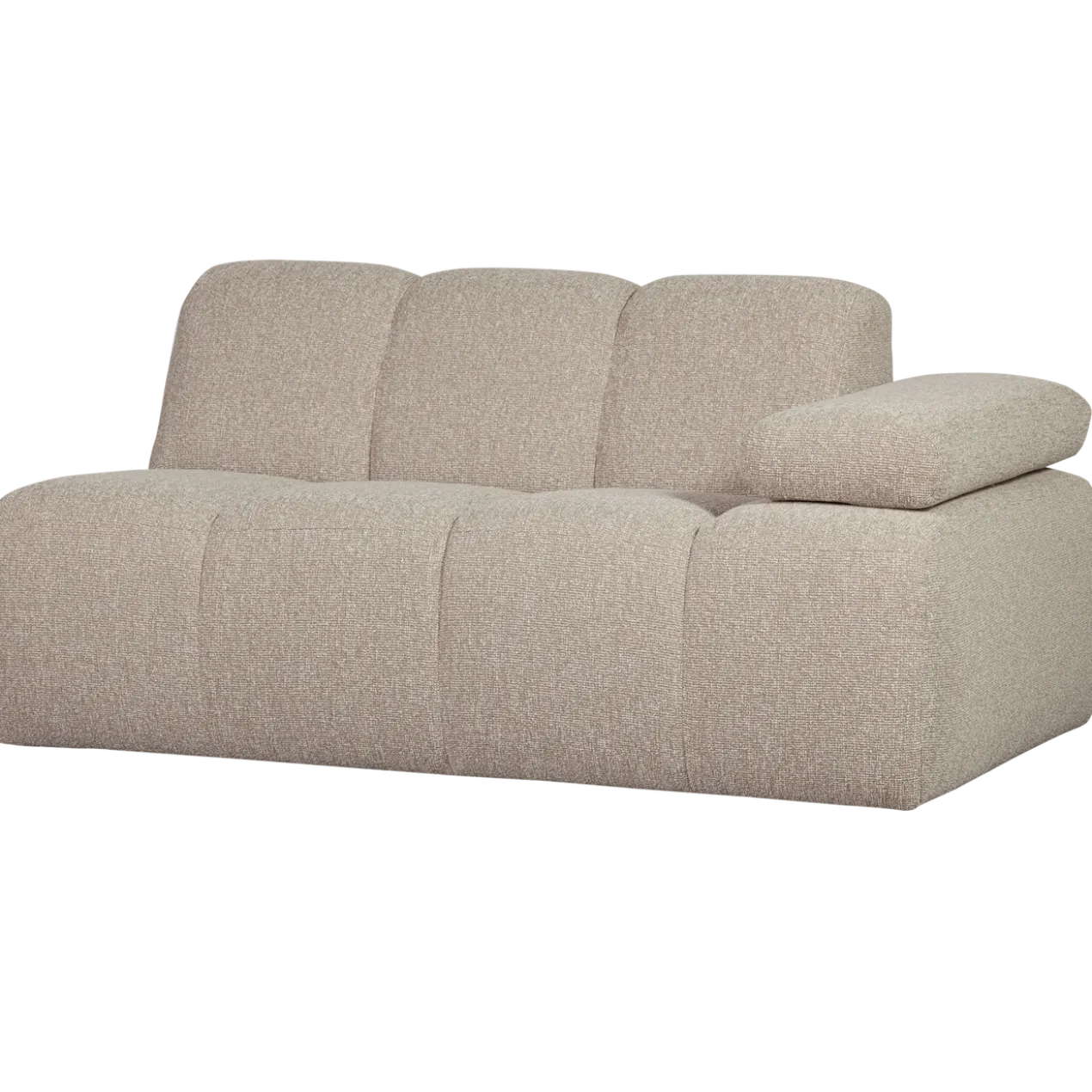 Mojo 1,5-zits element arm rechts boucle beige melange