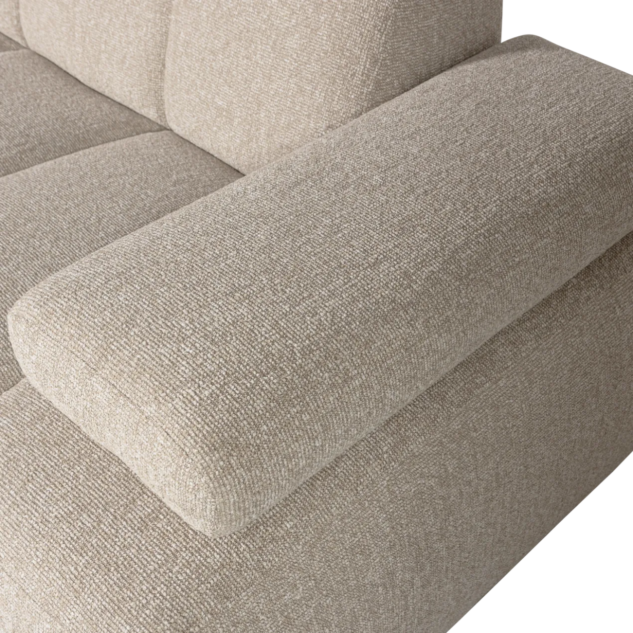 Mojo 1,5-zits element arm rechts boucle beige melange