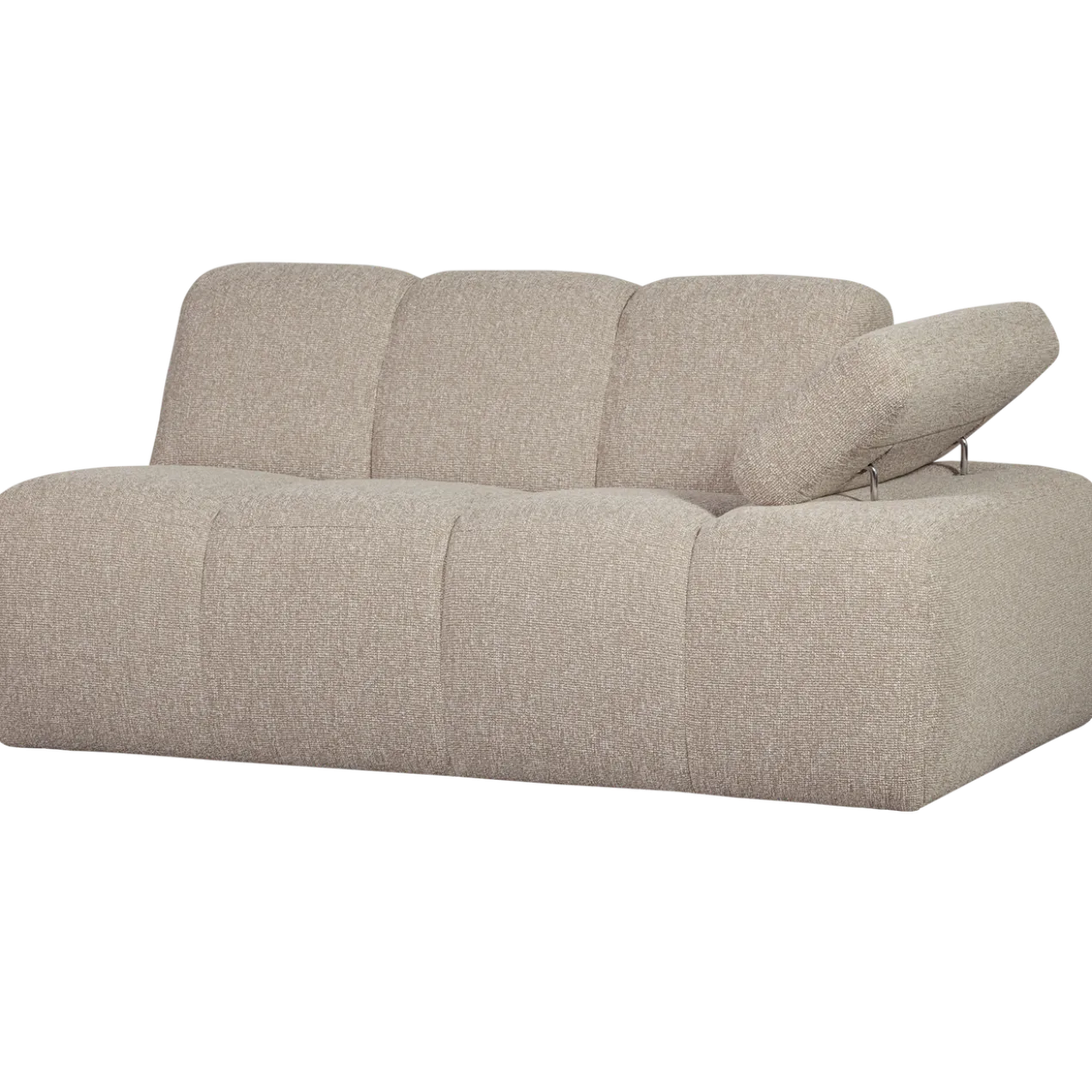 Mojo 1,5-zits element arm rechts boucle beige melange