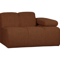 Mojo 1-zits element arm rechts boucle roestbruin melange