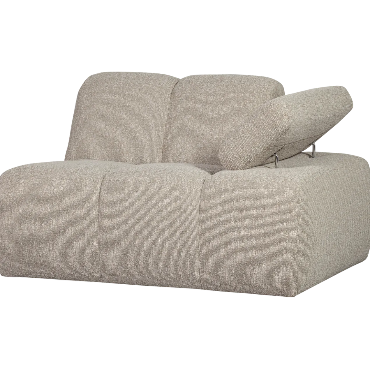 Mojo 1-zits element arm rechts boucle beige melange