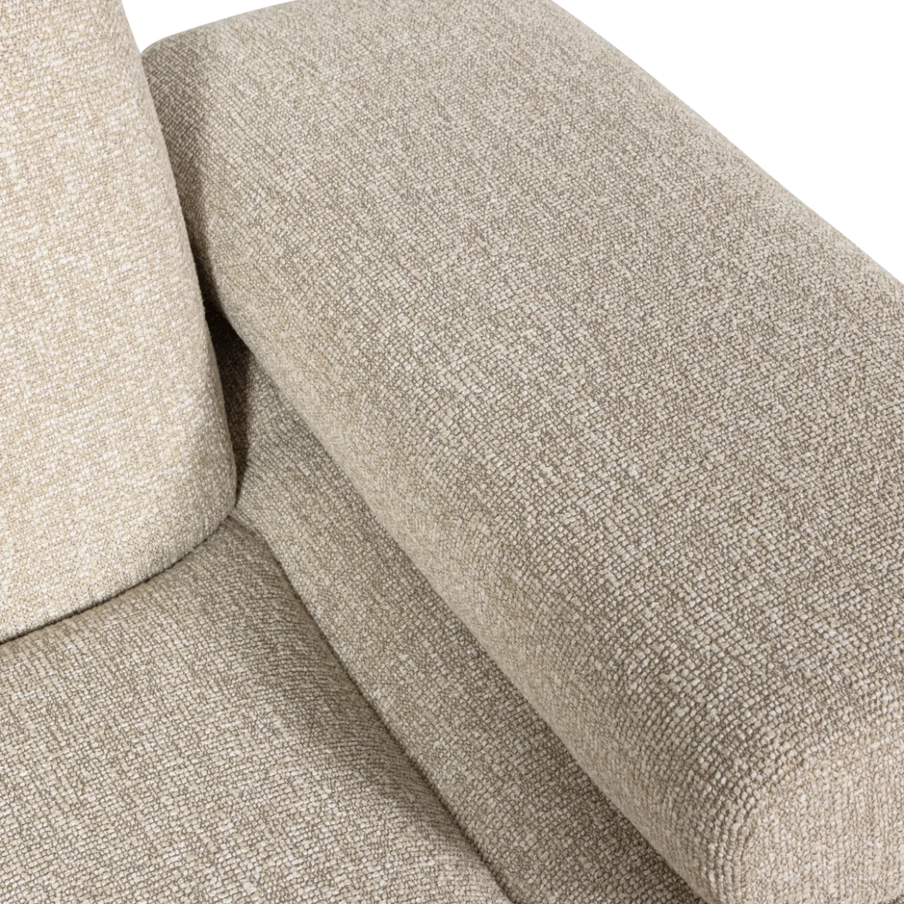 Mojo 1-zits element arm rechts boucle beige melange