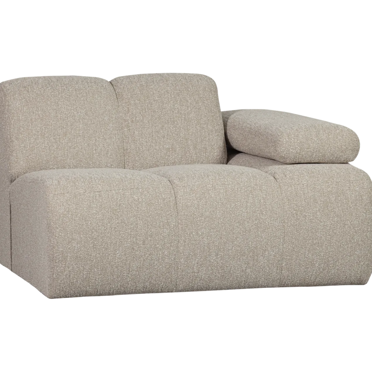 Mojo 1-zits element arm rechts boucle beige melange