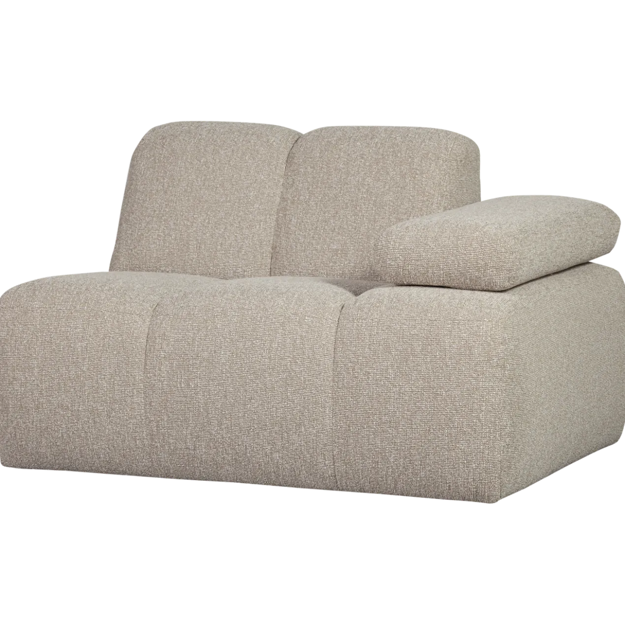 Mojo 1-zits element arm rechts boucle beige melange