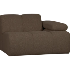 Mojo 1-zits element arm rechts boucle bruin melange