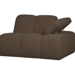 Mojo 1-zits element arm rechts boucle bruin melange