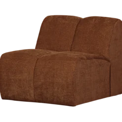 Mojo 1-zits element ribstof roestbruin