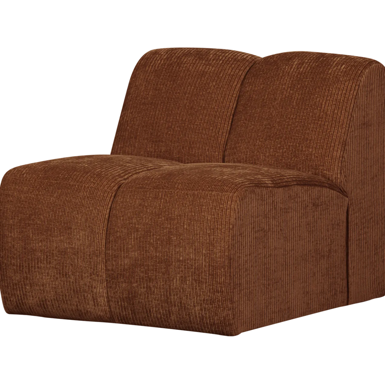 Mojo 1-zits element ribstof roestbruin