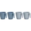 Mok shades of blue melamine - set van 4