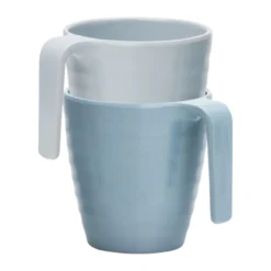 Mok shades of blue melamine - set van 4