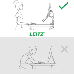 Monitor- en Laptoparm dubbel ruimtebesparend donkergrijs