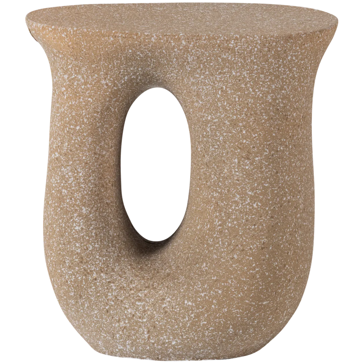Moson bijzettafel met spikkels beige