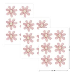 Muurstickers Fairy Garden Flowers A4