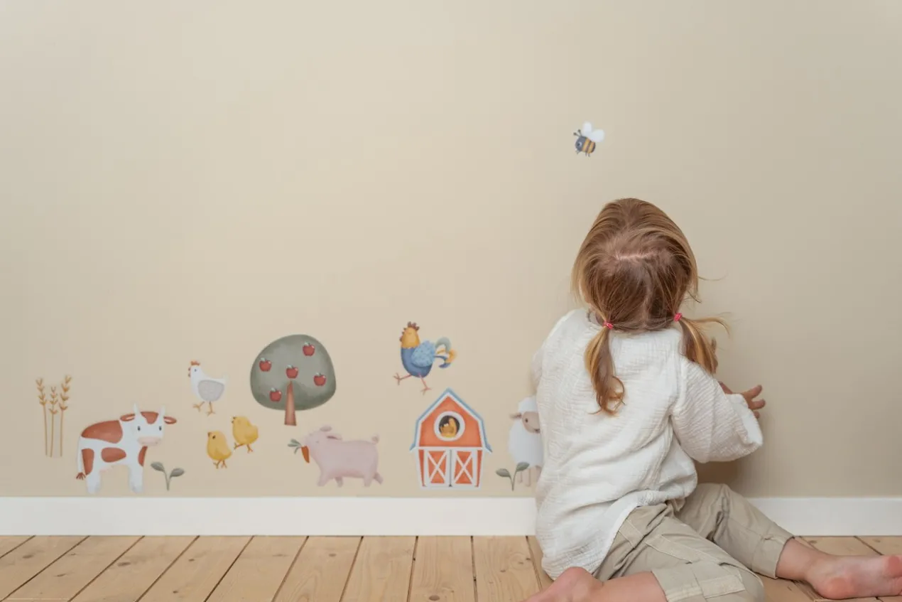 Muurstickers Little Farm A4
