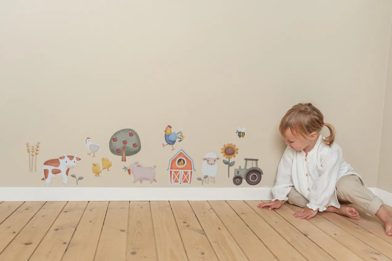 Muurstickers Little Farm A4