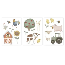 Muurstickers Little Farm A4