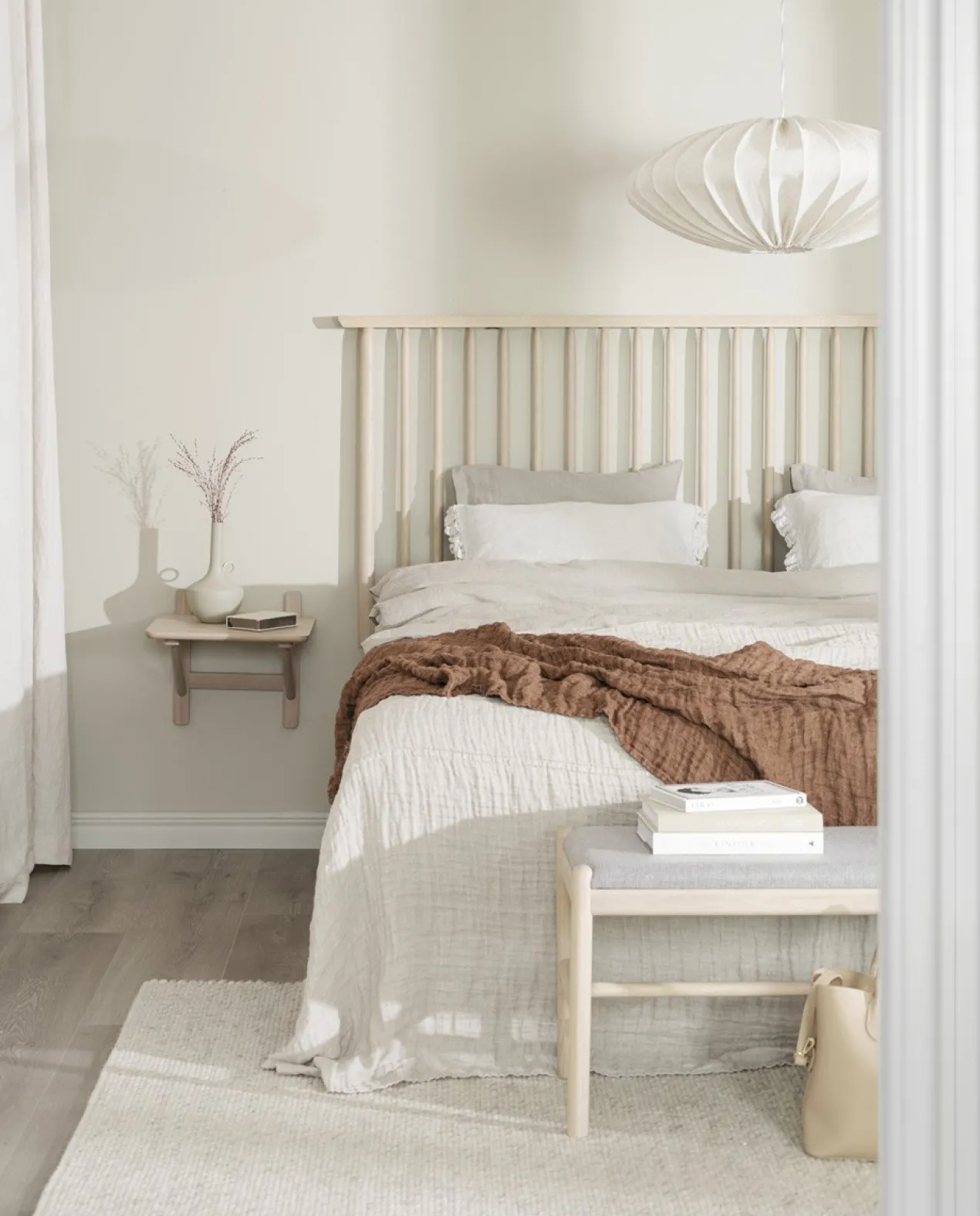 Nachtkastje Camrose Whitewash