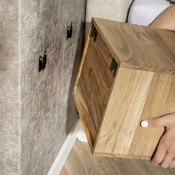 Nachtkastje Cube Zwevend