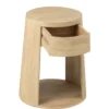 Nachtkastje Drawn Mangohout beige