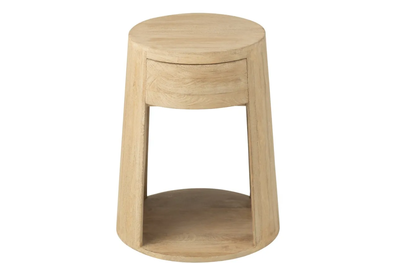 Nachtkastje Drawn Mangohout beige