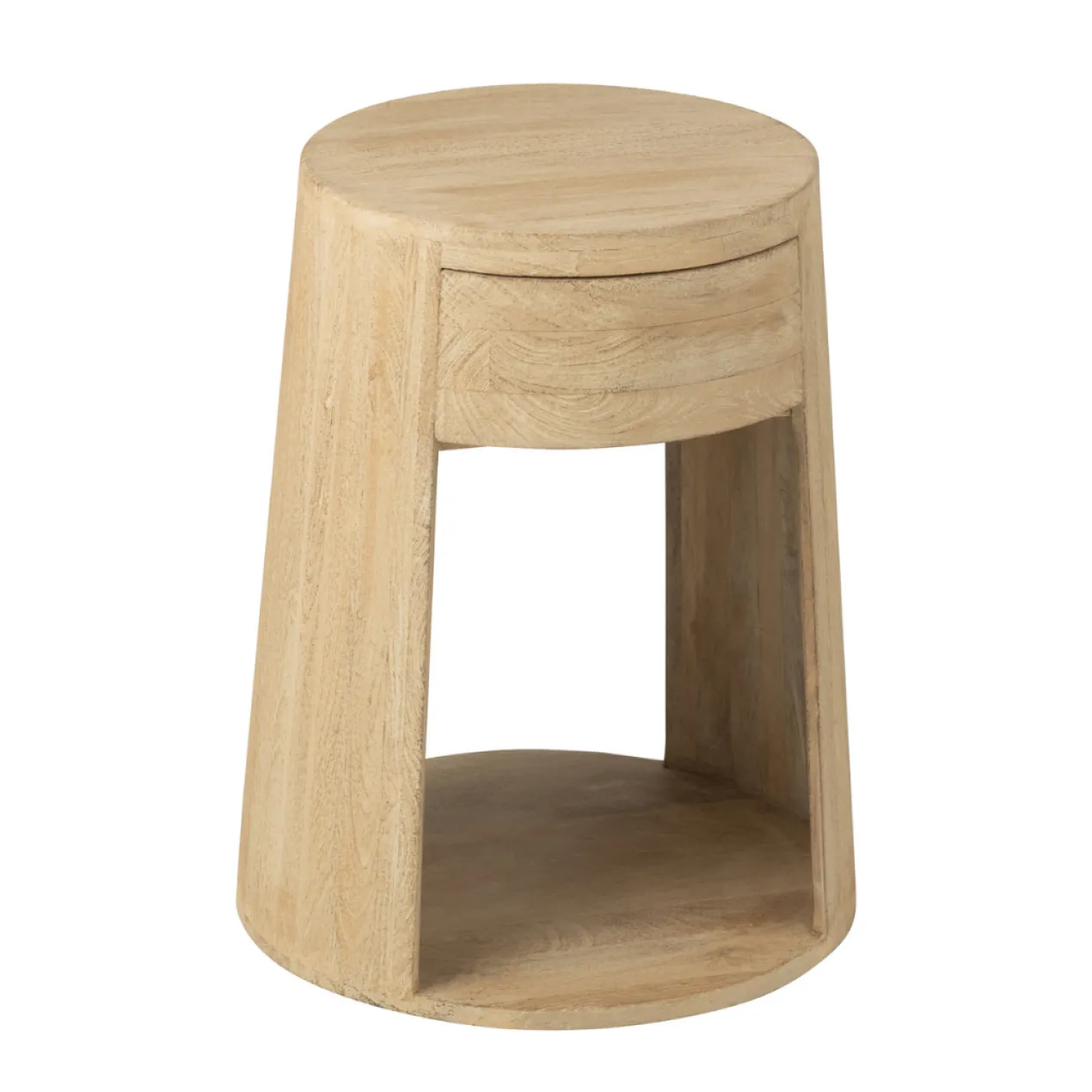 Nachtkastje Drawn Mangohout beige