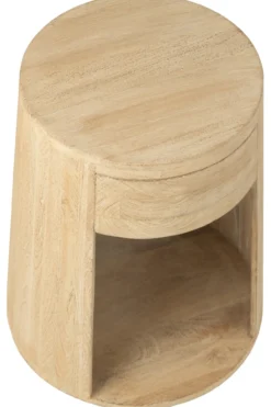Nachtkastje Drawn Mangohout beige