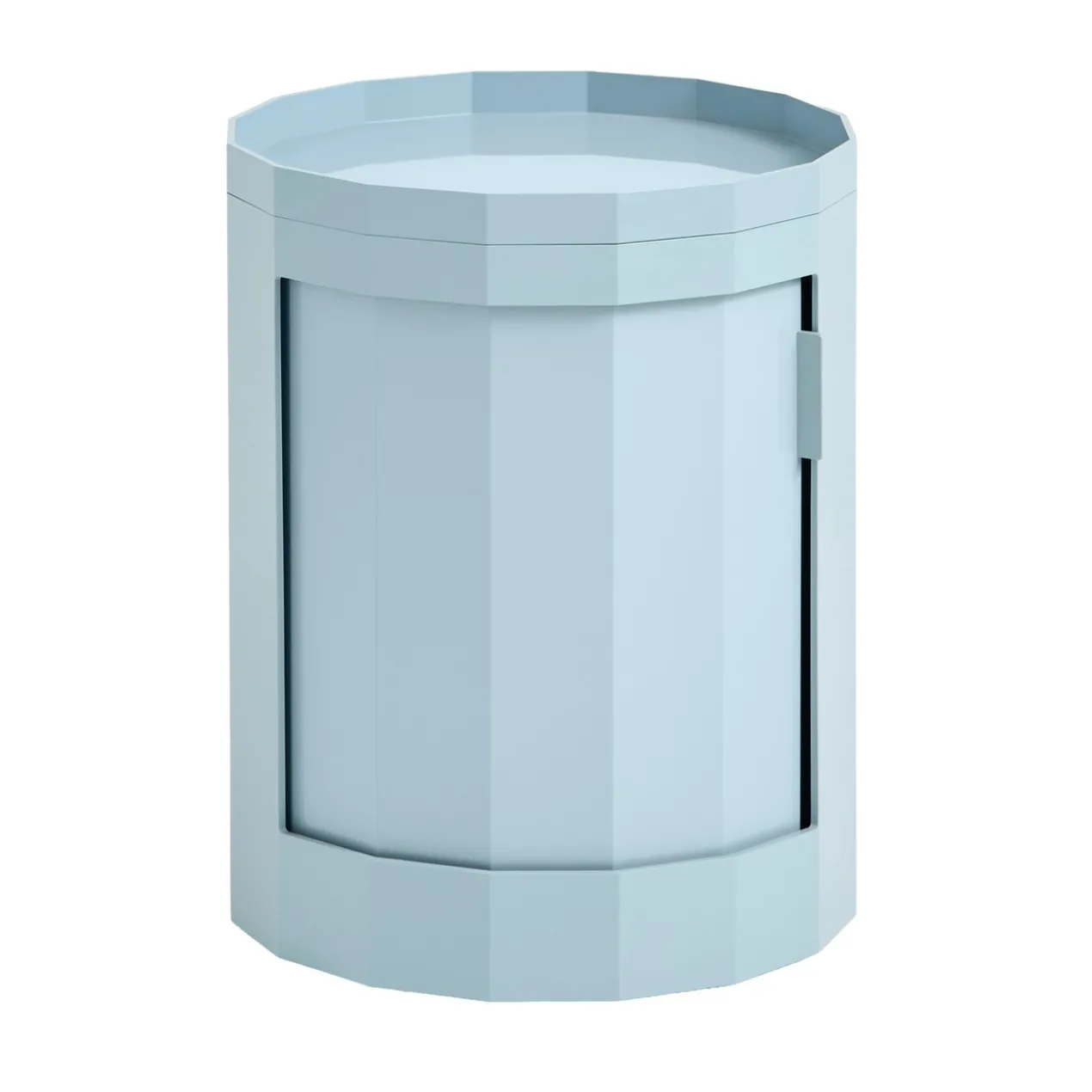 Nachtkastje Facet Low misty blue