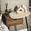 Nachtkastje Limestone Houtlook Rechts