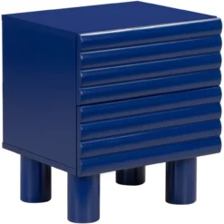Nachtkastje Row 48x40 cm cobalt blue