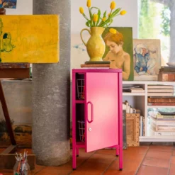 Nachtkastje Sugar Cube hot pink
