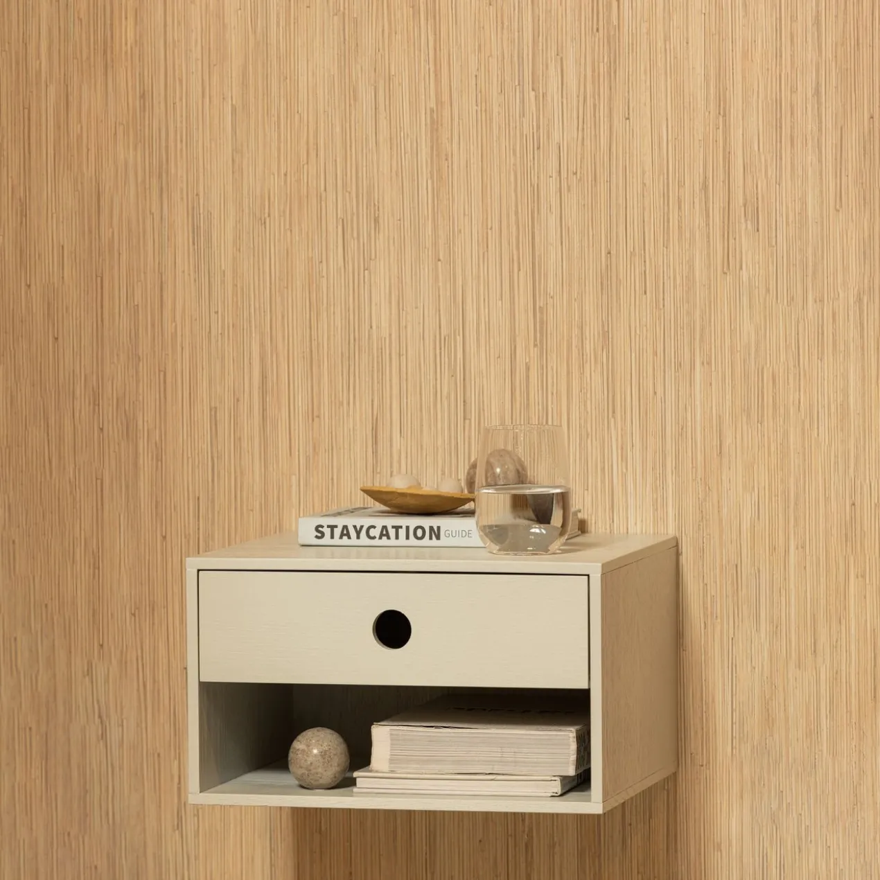 Nancy hangend nachtkastje mdf mist