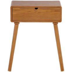 Nelo nachtkastje/bijzettafel hout bruin [fsc]