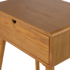Nelo nachtkastje/bijzettafel hout bruin [fsc]