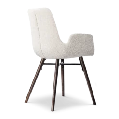 Nena-Eef eetkamerstoel bouclé beige