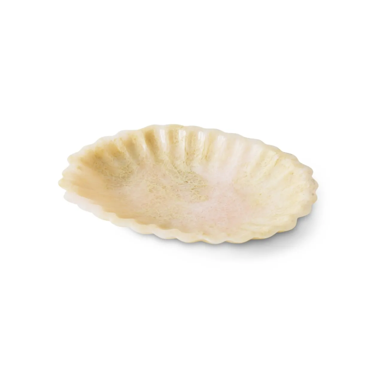 New classics serveerschaal resin ivory