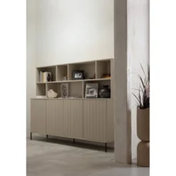 New gravure dressoir 200 cm grenen dust [fsc]