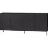 New gravure dressoir 200 cm grenen zwart [fsc]