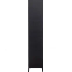 New gravure hoge kast met lade grenen zwart [fsc]