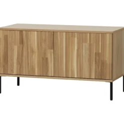 New gravure tv meubel 100 cm eiken blanke lak [fsc]