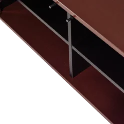 New gravure tv meubel 150 cm grenen bordeauxrood [fsc]