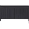 New gravure tv meubel 100 cm grenen zwart [fsc]