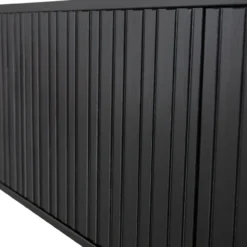 New gravure tv meubel 100 cm grenen zwart [fsc]
