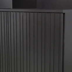 New gravure wandkast grenen zwart [fsc]