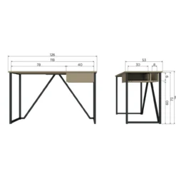 New julius bureau grenen dust [fsc]