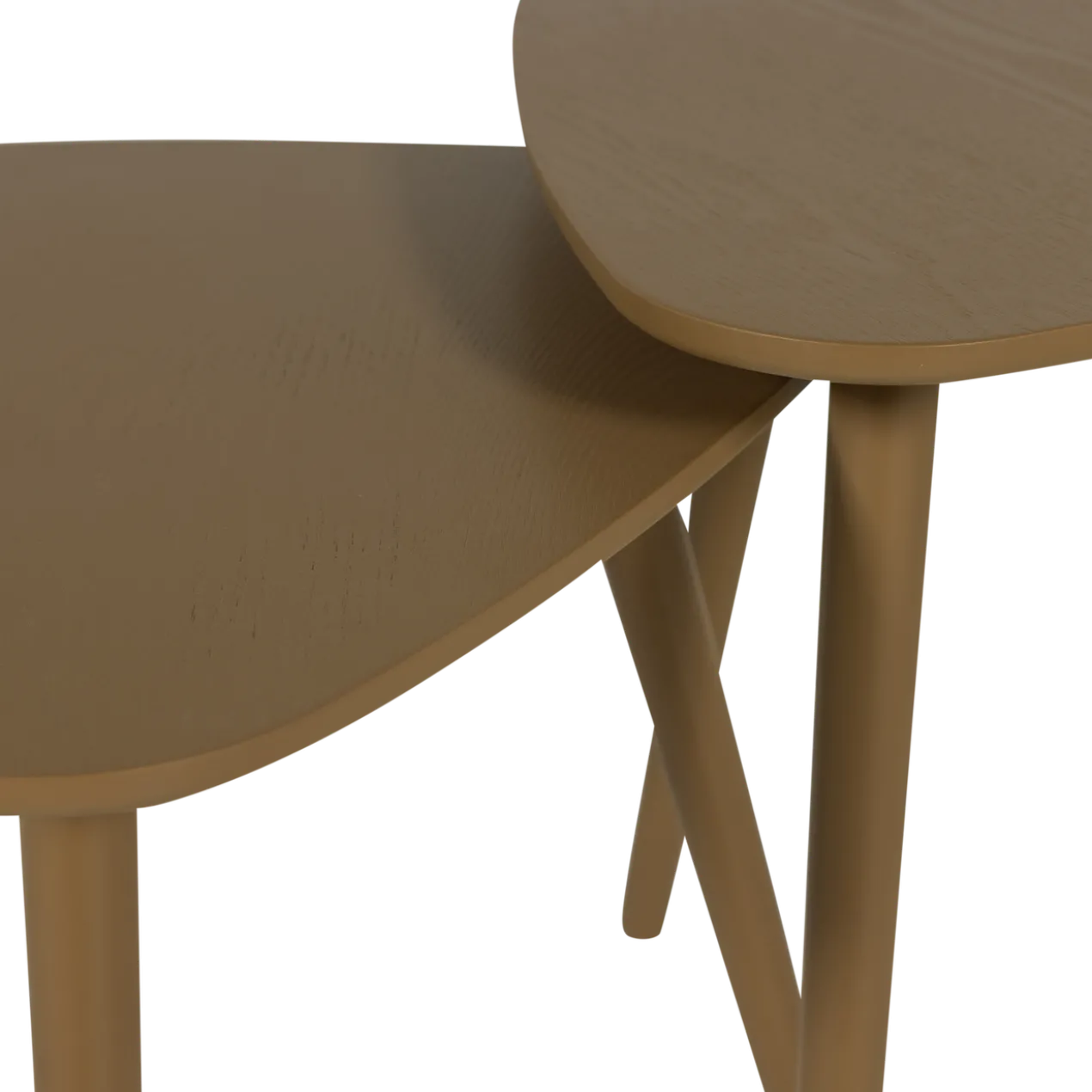 Nila bijzettafels hout mud - set van 2